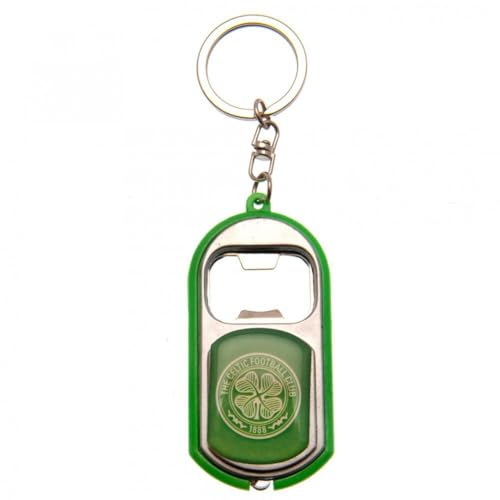 Celtic FC Torch Bottle Opener Keyring Complete in Gift Box