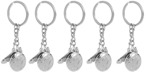 Amosfun Portachiavi Calcio 3D Con Scarpe Sportive in Lega Di Zinco Portachiavi Sportivo Compatto 3.3X1.2 Pollici Accessorio Per Chiavi E Borsa Regalo Per Giocatori E Amanti Del Calcio
