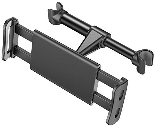 Lidasen Car Tablet Holder Headrest Mount, Universal 360 Rotating Car Seat Stand Cradle for All 4.4~11 Tablets, Pad Pro 9.7, 10.5, Air mini, Nintendo Switch, Tab, Mobile Phones (Black)