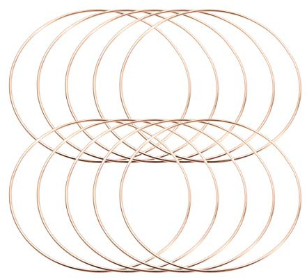Healifty Traumfänger Ringe 5 cm Metallringe Zum Basteln DIY Zubehör Für Kreative Traumfänger Und Makramee Dekoration 10 Stück