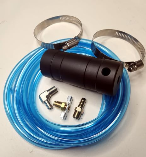HDM Go Kart Cart Racing Motor Oil Overflow Engine Catch Tank Can Kit BLUE Fuel Line