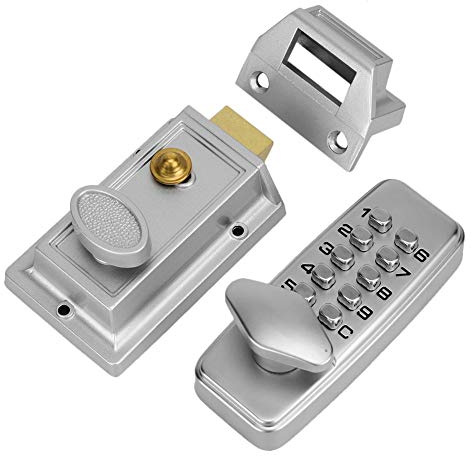Sutinna Digital Code Lock, Mechanical Door Lock Digital Code Lock Keyless Entry Security Deadbolt Door Lock Password Waterproof Deadbolt Keypad