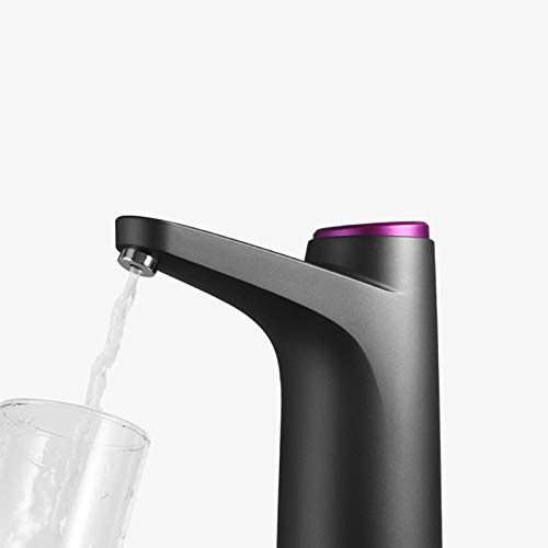 TIEMORE Distributeur Deau, Pompe à Eau Potable électrique, Pompe à Bouteille Deau électrique, Distributeur Deau électrique Automatique, Pompe De Distributeur Deau Rechargeable sans Fil USB