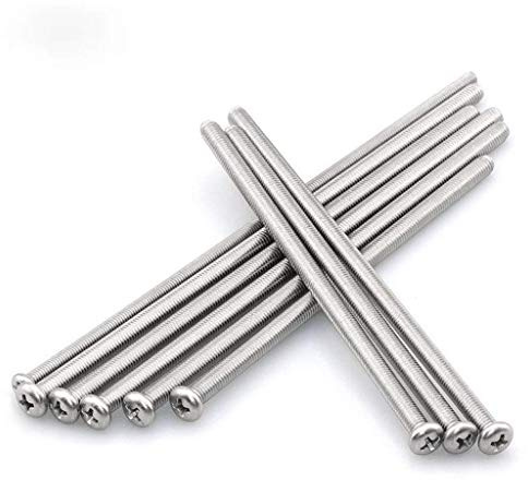10x 304 Edelstahl Langer Rundkopf Kreuzschlitz Schrauben Extra Lange Extra Lange Schrauben (M4*160)