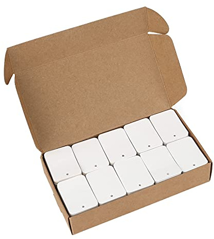 G2PLUS 1000PCS Mini Blank Tag - White Paper Label for Jewelry, Clothing Display, Pricing and Crafts, 3.5x5CM