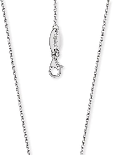 Engelsrufer Damen Anker Halskette 925 Sterling Silber rhodiniert 60 cm – Verstellbare Silberkette für Layering Looks, Nickelfrei, Karabinerverschluss