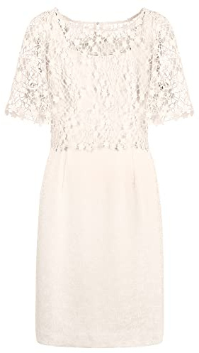 ApartFashion Dam, 2-i-1, spetsklänning, kräm, normal, kräm, 46 SE