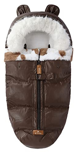 Dsoar Saco Universal para Silla de Paseo y Cochecito de Bebé Saco de Lana Térmica para El Asiento del Cochecito de Bebé Saco de Dormir Caliente para El Invierno Al Aire Libre
