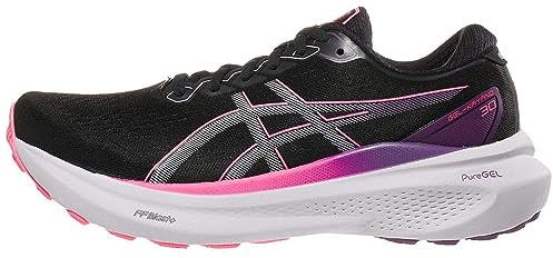 ASICS Women's Gel-Kayano 30 Running Shoes, Black/Lilac Hint, 3.5 UK