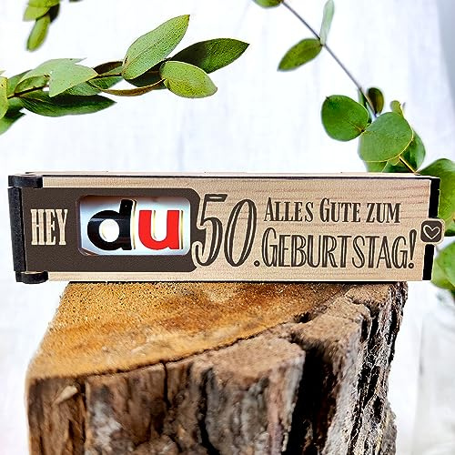 50 Geburtstag Geschenk Frauen & Männer - Schokoriegel Geschenkbox inkl. Duplo - Geschenkideen zum 50 Geburtstag, 50 Geburtstag Frau Geschenk, 50 Geburtstag Deko, 50. Geburtstag Geschenk