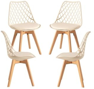 Regalos Miguel - Packs Sillas Comedor - Pack 4 Sillas Mima - Beige