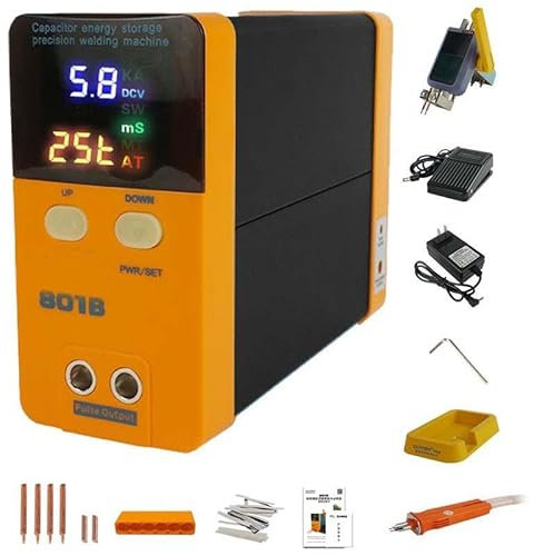 forestalk Welder a Punti Batteria 801B, Saldatura automobilistica ad Alta Potenza Spola di energia capacitiva Energia Spot Wathing Machine, Saldatore a Spot Automatico a induzione