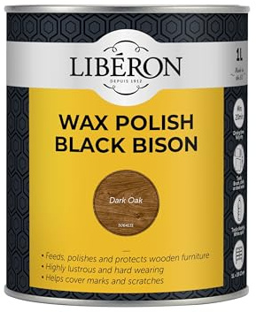 V33 LIBBBPWDO1N LIBERON Black Bison Wax Paste 1KG Dark Oak