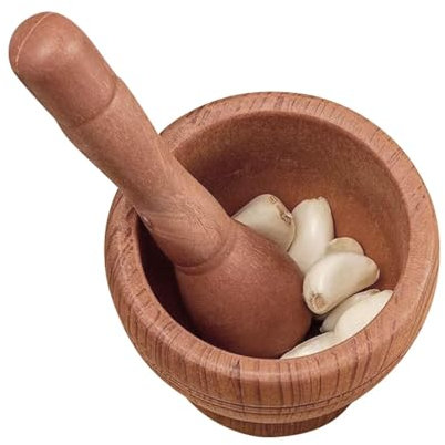 Set di mortaio e pestello grande, mortaio e pestello | Macinaspezie, tritatutto manuale, macina alimentare, macina ciotole, attrezzi per spezie, guacamole fresco, salsa, pesto