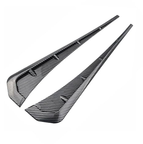 BEUAOCK 2 Stück Auto Kotflügel Seitenschlitze Air Wing Vent Trim Aufkleber kompatibel mit Audi A3 S3 8L 8P 8V 8Y Sportback RS 3 RS3 Limousine Zubehör(Carbon Fiber-RedGift)