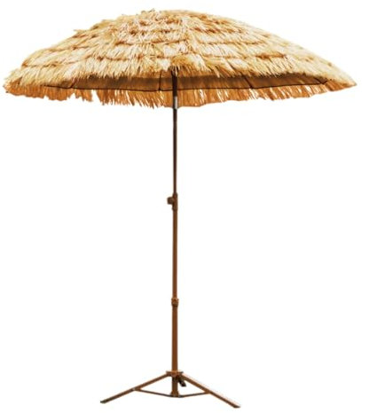 Xalteafe Parasols Pliable en Paille,Parasols De Jardin en Paille,Parasols De Jardin De Plages en Paille,Pliable,Portable,Convient pour Les Jardins,Les Plages,Les Restaurants avec Terrasse