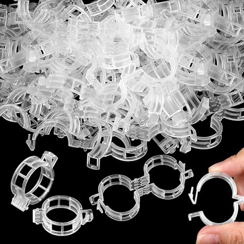 Pflanzenclips, 200 Stück Pflanzenstützen für den Garten, Pflanzenclips Für Kletterpflanzen, Klammern für Pflanzen, Tomaten Rankhilfe Klammern für Pflanzen