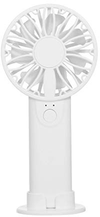 XITEA Ventilador de escritorio recargable USB con pilas AA fuertes para oficina, viajes al aire libre