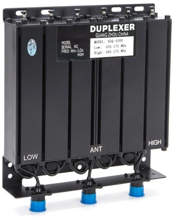 UHF400-470MHz 50W Duplexor para repetidores de radio con baja frecuencia preestablecida 455MHz y alta frecuencia 465MHz