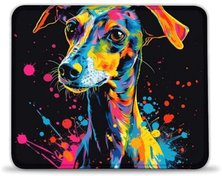 LLONGKT Alfombrilla de ratón para juegos (20 x 24 cm), impermeable, con base de goma antideslizante, compatible con ratones láser y ópticos