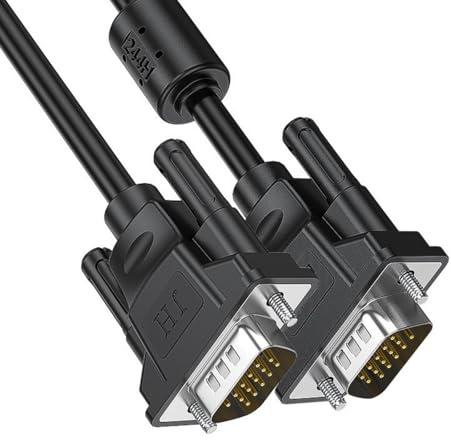 Klaisy Durabilità Cavo VGA VGA 15pin Cavo Visualizzazione Maschio A Maschio Supporta Cavo Video 1080p per Computer E Connessione TVS