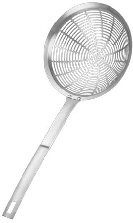 Mestolo in acciaio inox per brodo vegetale manico ergonomico schiumarola mestolo scanalato per uso domestico