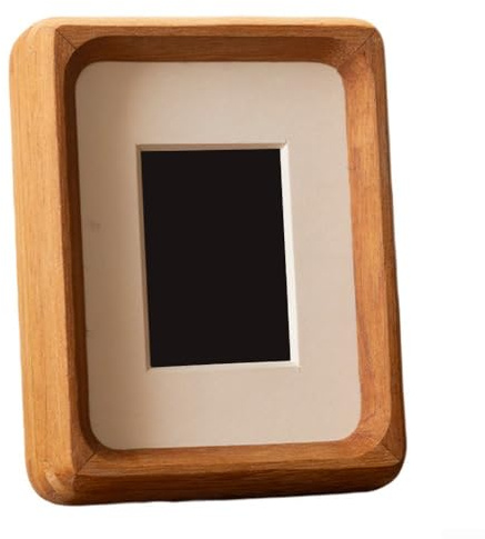 DAZZLEEX Massivholz-Bilderrahmen, Buchenholz und Acrylplatte, Bildständer, 3/4 Zoll, Desktop-Tisch-Wandhalterung, Halter für Heimbüro-Dekoration (7,6 cm)