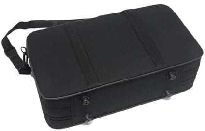 Milisten Portable Clarinet Carrying Case Black Shockproof Water-resistant Clarinet Storage Bag Lightweight Soft Back Gig Bag for Travel and Music Performance