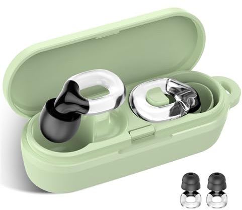 IDE11 Ear Plugs - 35dB Soft Silicone Noise Reduction Earplugs with 7 Ear Tips(XS/S/M/L) and Carrying Case, Reusable Hearing Protection Earplugs for Sleep, Travel, Concerts, Work, Deep Focus