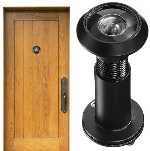 OUNONA Spioncino Porta Angolo Ampio con Lente HD Occhiello Regolabile Ømm Protezione Privacy Anti-spionaggio per Porte Blindate