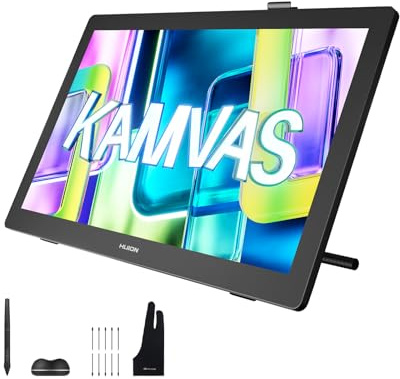 HUION Kamvas 22 Gen3 Tableta Gráfica con Pantalla, 2.5K 90Hz