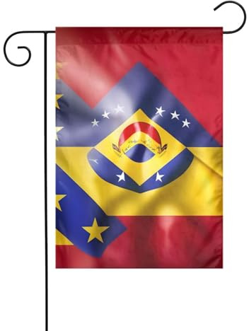 Bandera de Venezuela con estampado de bandera de Venezuela, pequeñas banderas de jardín de Navidad de doble cara, decoración de césped para patio exterior