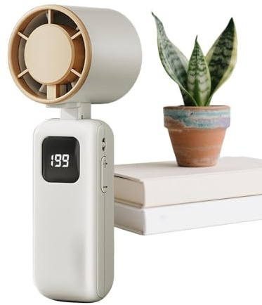 Genérico Ventilador Portátil | Plegable, Recargable por USB, de Alta Velocidad - Mini Ventilador Abatible | para Viajes, Camping, Vacaciones, Senderismo, Deportes, Desplazamientos Diarios
