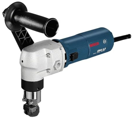 Bosch Professional punzonadora GNA 3,5 (620 W, ancho de la línea de corte 6 mm, capacidad de corte 3,5 mm, incl. llave hexag. SW 4, empuñadura auxiliar, matriz, punzón, estribo sujeción, punzonadora)