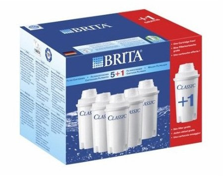Brita 101931 Confezione di 5 Cartucce e 1 in Omaggio