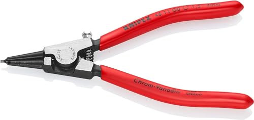 Knipex Pince pour circlips pour colliers d'étranglement d'arbre noire atramentisée, gainées en plastique 140 mm 46 11 G0