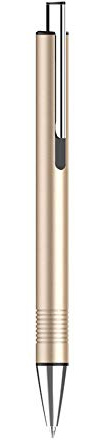 Stylos à bille, stylo en métal noir ou bleu, pour étudiants, hommes et femmes, fournitures de bureau professionnelles, stylos cadeaux pour décoration de mariage Coque dorée (encre noire).