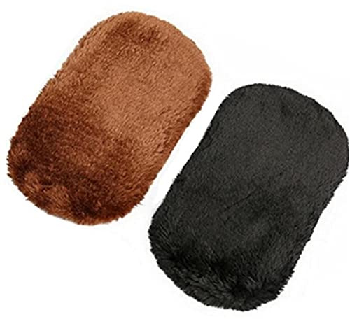 Ruluti 2PCS Toile Shoeshine Toilet Peluche Chaussure Nettoyage Toile Polissage Nettoyage Gants Maroquinerie Cleanware Tool de Soins en Cuir