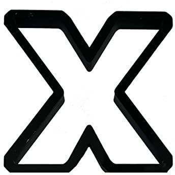X Großbuchstaben-Ausstechform mit leicht zu drückendem Design (8,9 cm)