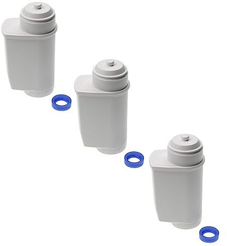 vhbw 3x Wasserfilter Filter kompatibel mit Bosch VeroAroma, TES70, TCC7xx Series (all) Kaffeevollautomat, Espressomaschine Weiß
