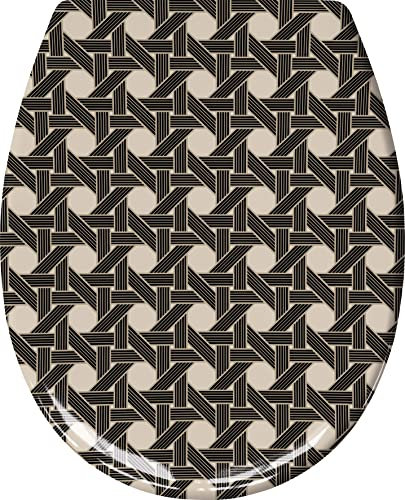 Kleine Wolke WC-Sitz Vienna mit Absenkautomatik, Farbe: Taupe, Material: Duroplast, Größe: 37x 45 cm