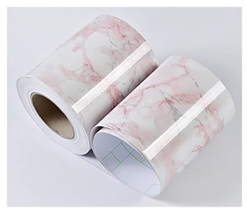 Selbstklebende Bordüre,Tapete Bordüre Marmor-Taillenlinie-Tapete, selbstklebend, praktisch, for Wohnzimmer, Badezimmer, Spiegel, Möbel, wasserdicht, Taillen-Fußleisten-Aufkleber ( Color : 7 , Size : 5