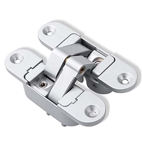 Scharniere 2 Stück/Set Dreidimensionale unsichtbare Türscharniere Holztür Falttüren Kreuz 180 ° innen und außen offene versteckte Scharniere (Color : 2pcs, Size : Right)