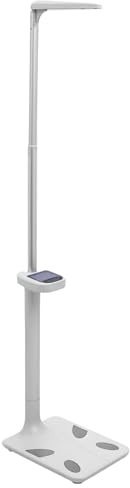 Multifunctional Height and Body Fat Analyzer, Vertical Retractable Measuring Device Weight Scale, Load Capacity of 440 Pounds, with Display, for Home Fitness School Physical Examination