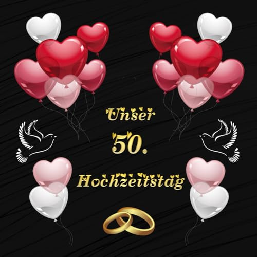 Unser 50. Hochzeitstag Goldene Hochzeit Fotoalbum & Gästebuch Goldhochzeit Hochzeitstagebuch Geschenkidee Hochzeitsalbum Erinnerungsbuch ... Bullet Journal Notizbuch Foto Tagebuch 014