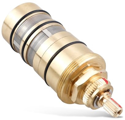 KITONLA 130156 Thermostatic Water Valve, Compatible with Moen Thermostatic Cartridge, Replacement Plumbing Part for Shower Faucet