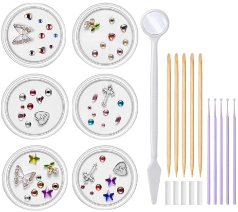 Kreatives Zahnschmuck-Set, professionelles Zahnschmuck-Set, Zahn-Edelstein-Set für Zähne, modische Zahn-Edelsteine, Dekoration für strahlendes Lächeln