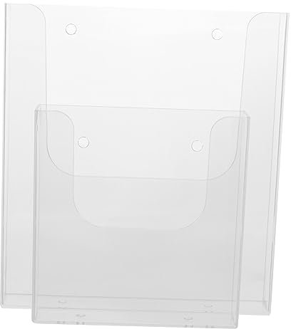 DIYEAH 2stücke Wandmontierte Dokumentenhalter Aus Acryl Organizer Für Flyer Und Prospekte Transparente Papierhalter Für Schreibtische Dokumentenständer Zum Aufbewahren Von Akten Und Brief