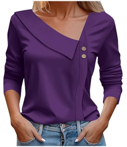Blouse Manches 3/4 Soldes Tee Shirts Femme Soldes Tee Shirts NoëL Chemise De Noel Rock Haut Manche Longue Cadeau Humoristique Tunique Estheticienne Chemisier en Cuir Blouses Travail des VêTements