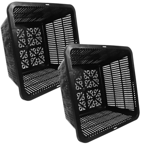 UPKOCH 2pezzi Cestini in Plastica Per Piante Acquatiche Secchi Idroponici Rete Per Coltivazione Di Ortaggi Contenitori Perghetto Acquatico Fioriere Per Interno e Giardino Vasi Galleggiant